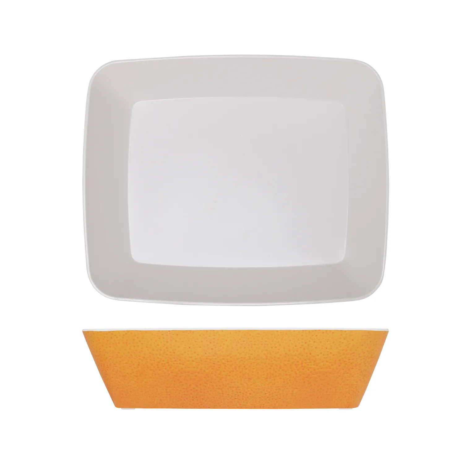 Orange Seville Melamine GN1/2 Deep Dish 32.5 x 26.5 x 8cm - Pack 1