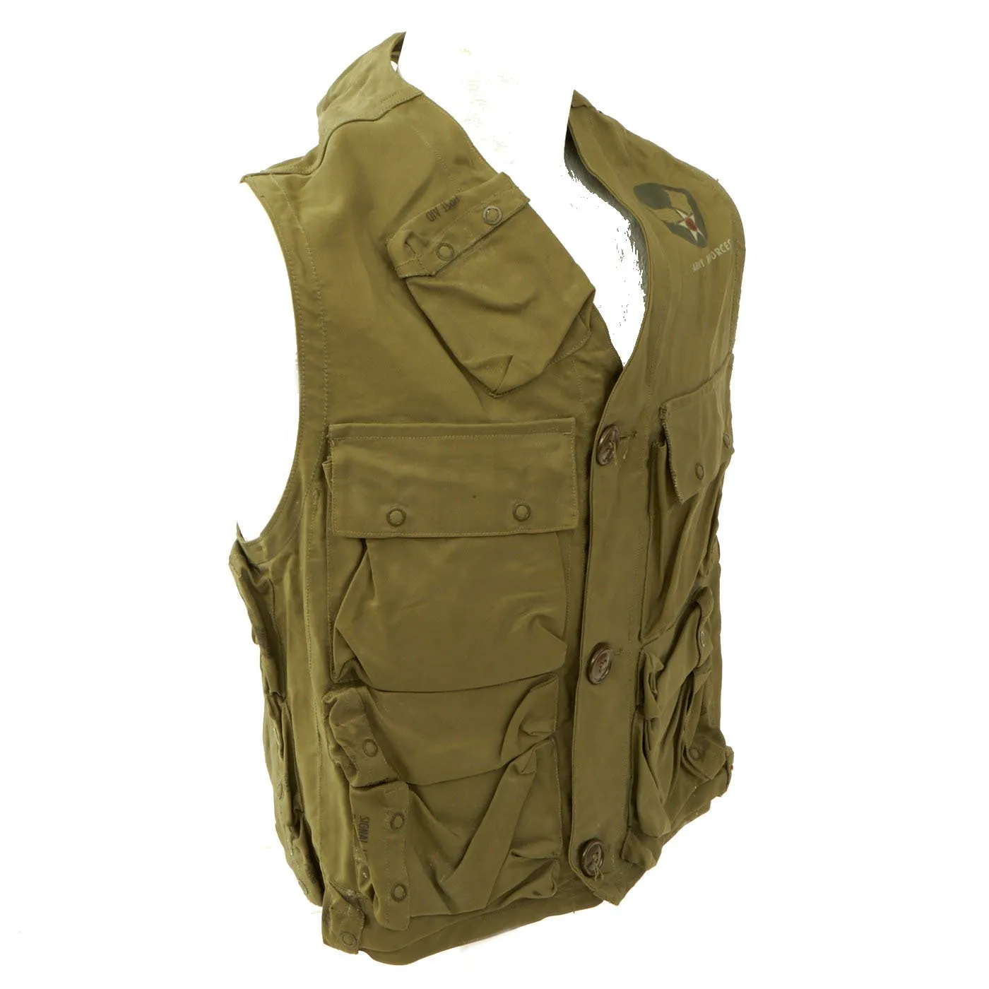 Original U.S. WWII USAAF Pilot Type C-1 Emergency Sustenance Vest in Excellent Condition