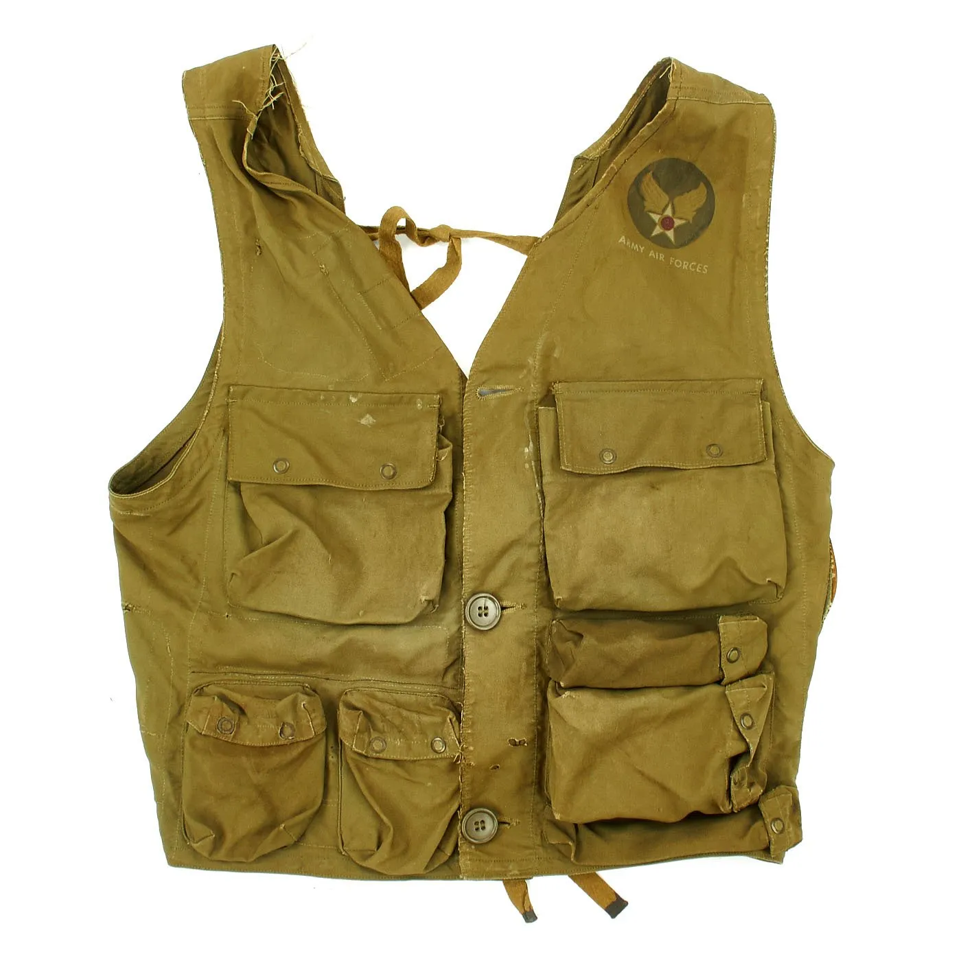 Original U.S. WWII USAAF Pilot Type C-1 Emergency Sustenance Vest with Contents