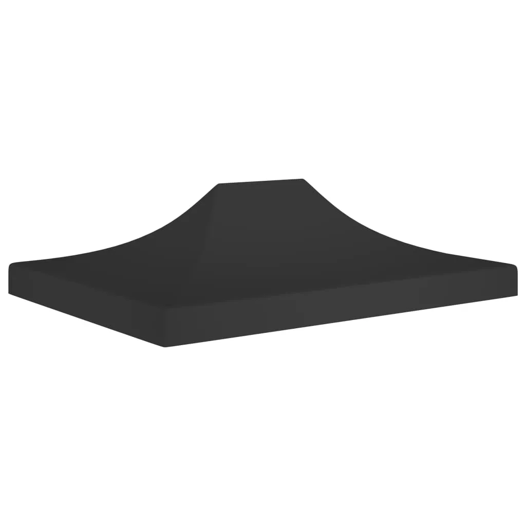 Party Tent Roof 4.5x3 m Black 270 g/m²