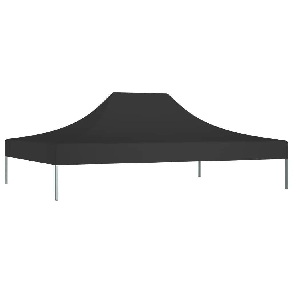 Party Tent Roof 4.5x3 m Black 270 g/m²