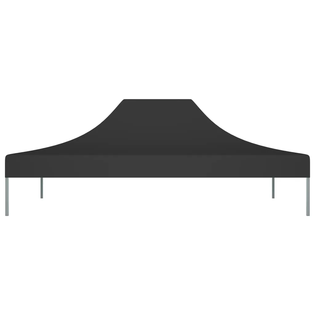 Party Tent Roof 4.5x3 m Black 270 g/m²