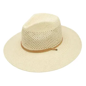 Peter Grimm Colombia - Wide Brim Straw Fedora Hat