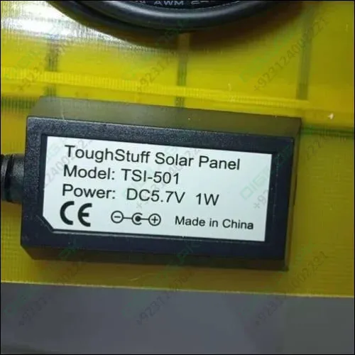 Portable 1W Mini Tough Stuff Solar Panel TSI 501