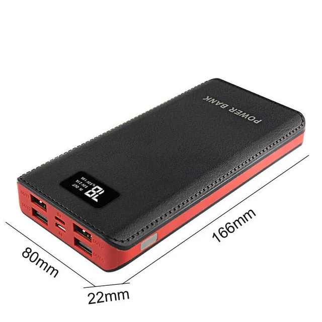 Powerbank 4 USB 50000mAh Power Bank LED External Backup