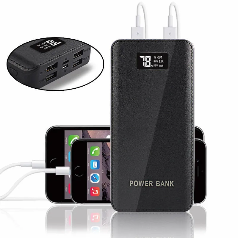 Powerbank 4 USB 50000mAh Power Bank LED External Backup