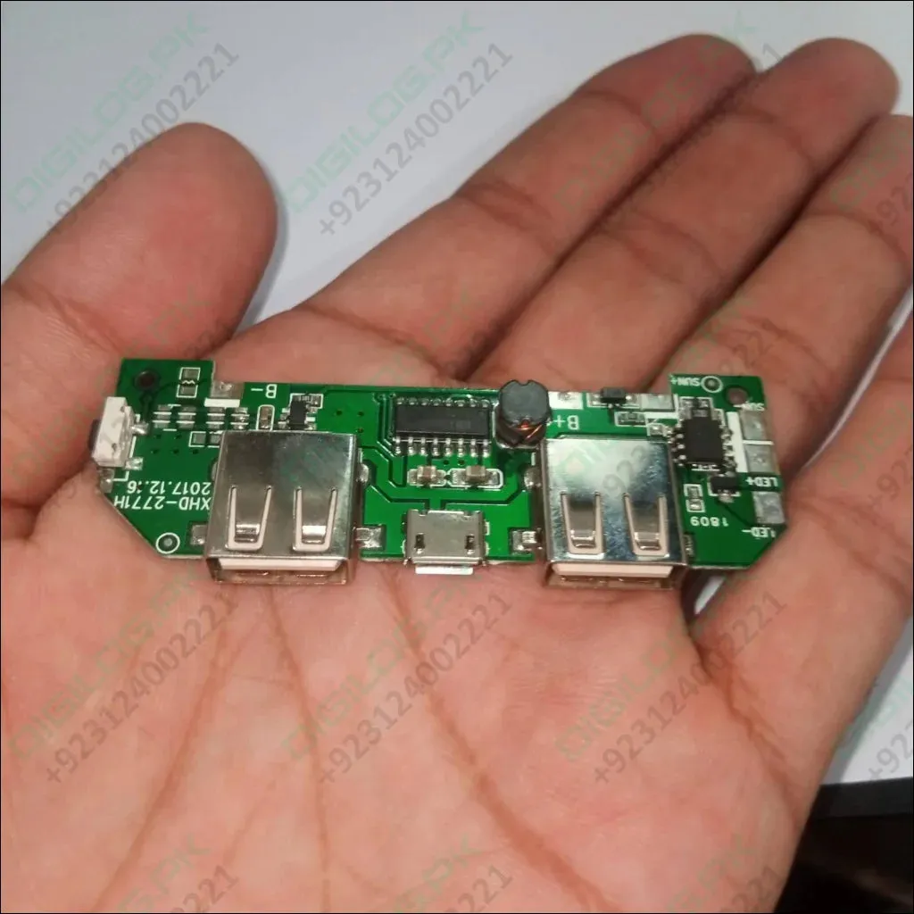 Pull Out 5v 2a Diy Power Bank Module With Emergency Light Points