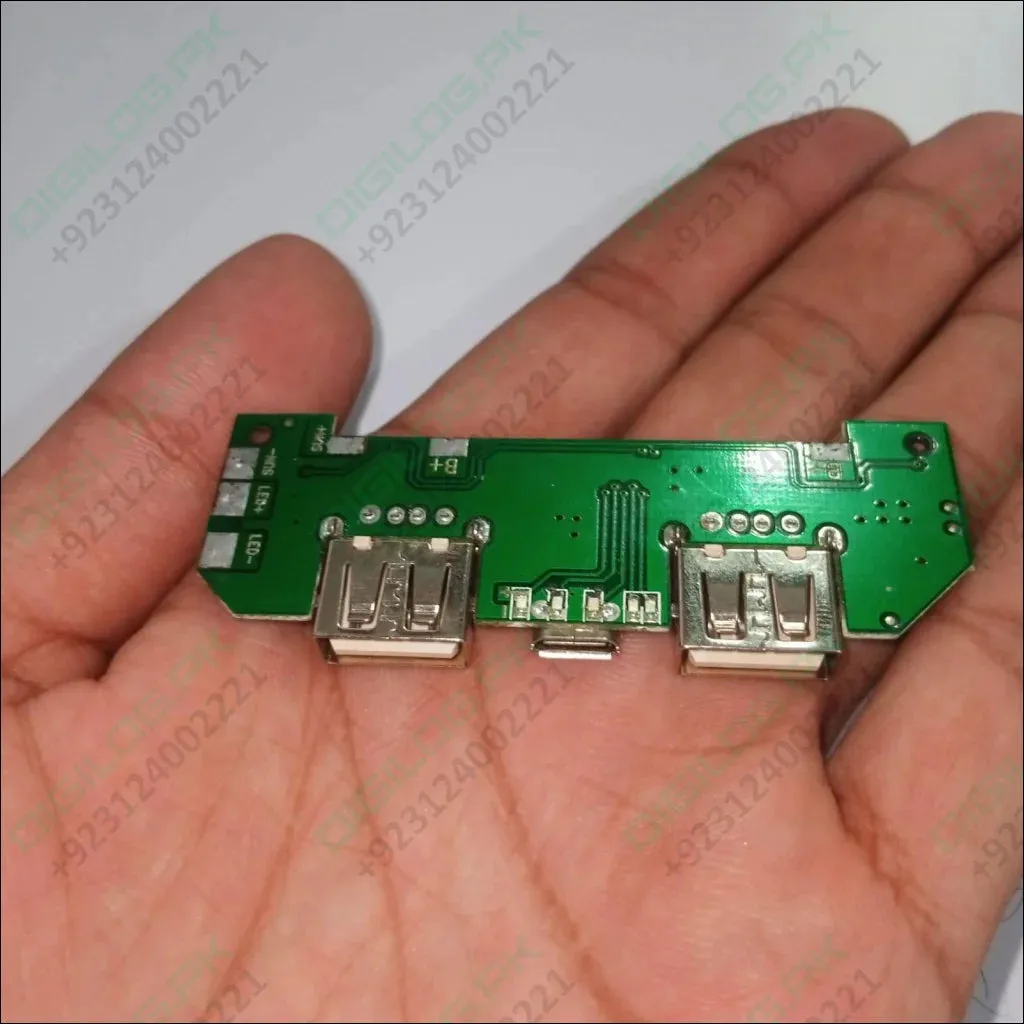 Pull Out 5v 2a Diy Power Bank Module With Emergency Light Points