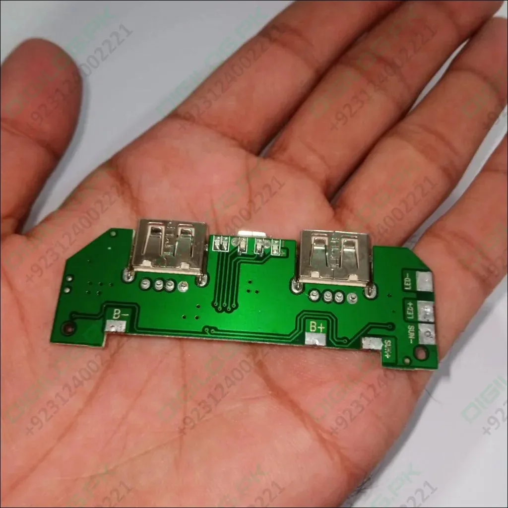 Pull Out 5v 2a Diy Power Bank Module With Emergency Light Points