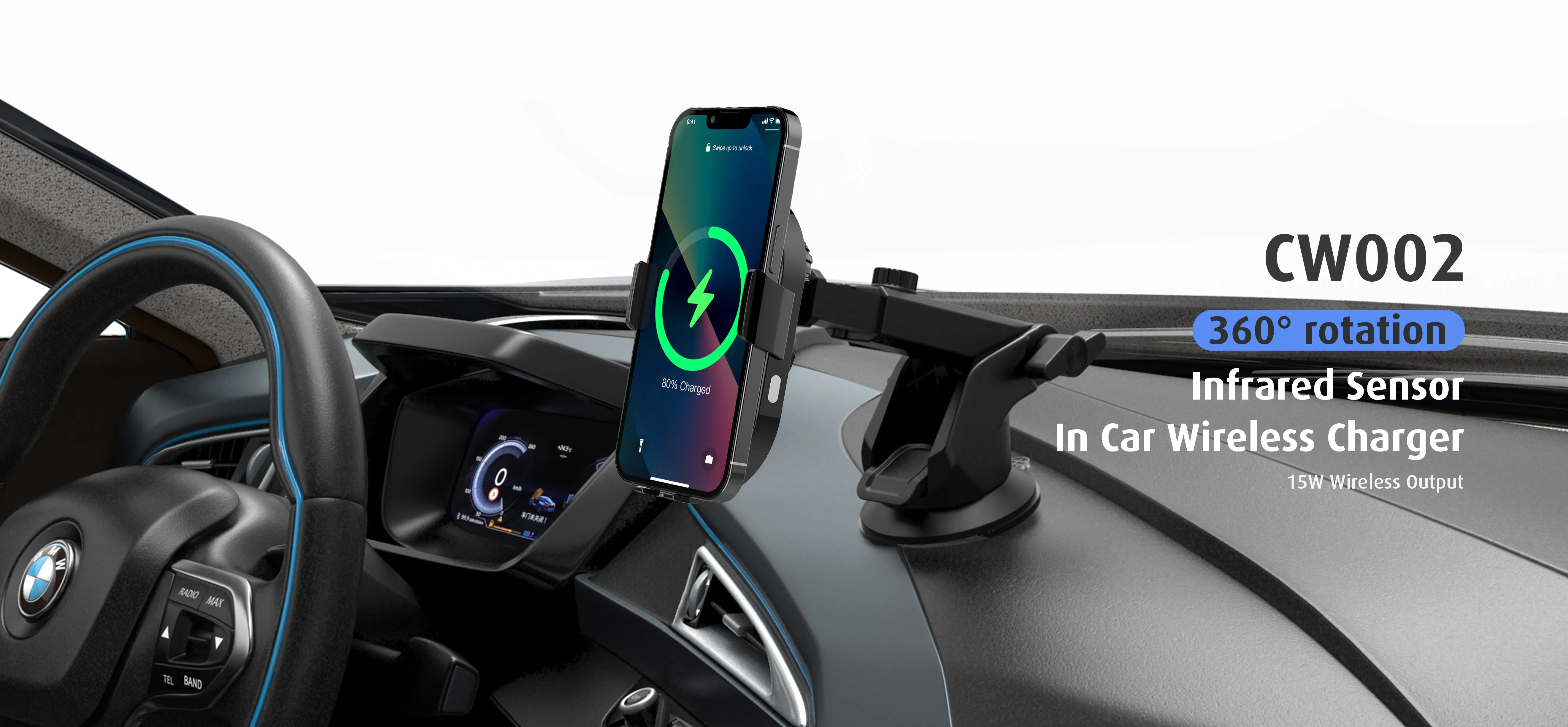 Qi2 Certified Wireless Charger with Kickstand