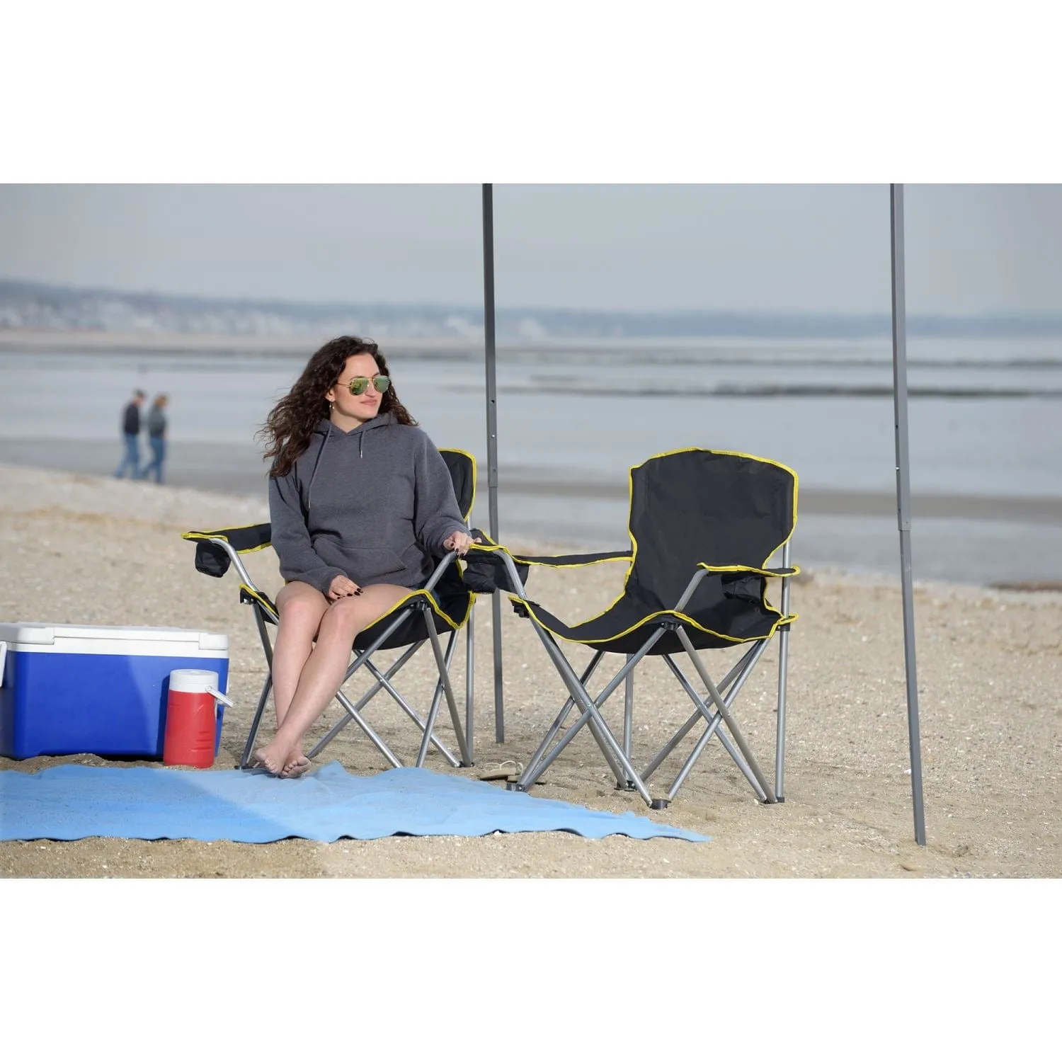 Quik Chair | Heavy Duty Folding Chair - Gray