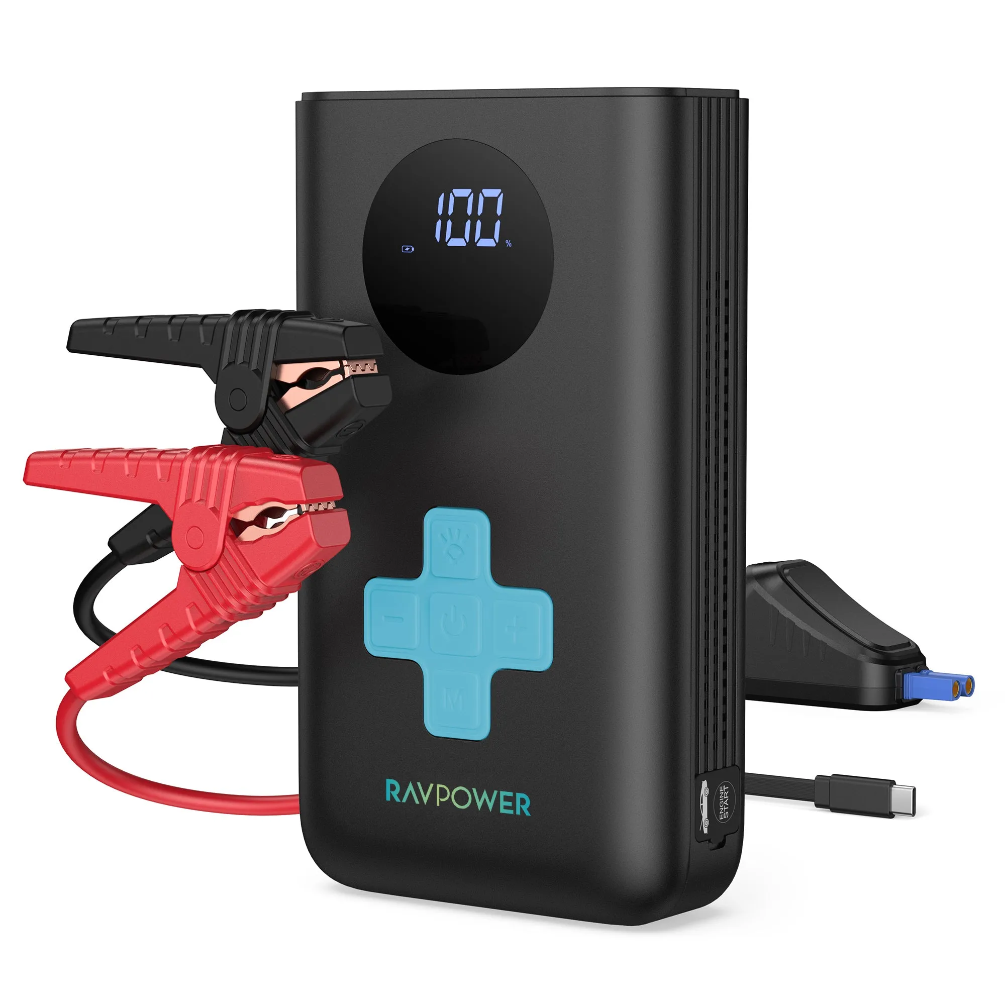 RAVPower 11200mAh Jump Starter with Air Compressor