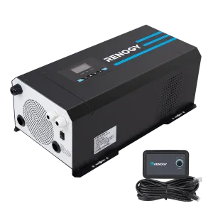 Renogy R-INVT-PCL1-20111S-US 2000W 12V Pure Sine Wave Inverter Charger w/ LCD Display New