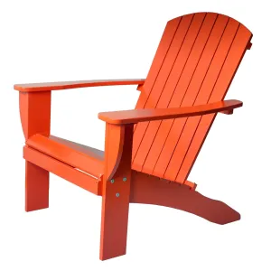 Riverstone | Adirondack Chair with Side Table - Orange