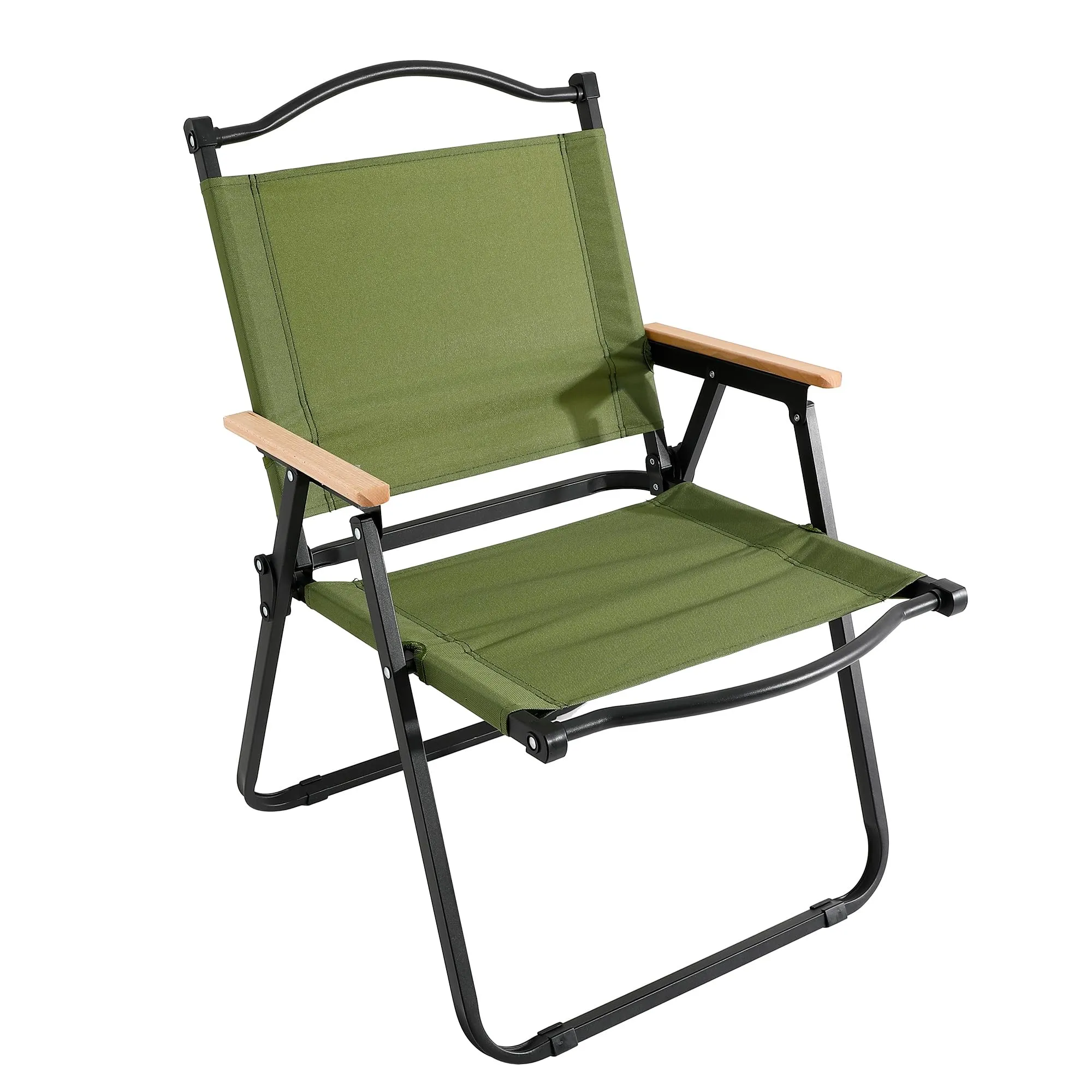 SAVYA HOME Folding Chair For Home - 51*47*77 cm/Foldable Chair/Chair For Home/Camping Chair/Travel Chair/Chair For Study Table/Reading Chair/Study Chair For Kids/Steel Frame/Breathable Fabric-Green