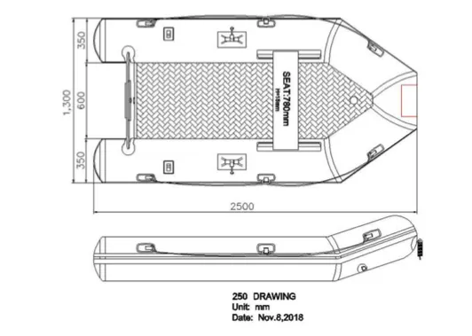 Seago Go Lite 250 Inflatable Tender - 2024 Model - In Stock