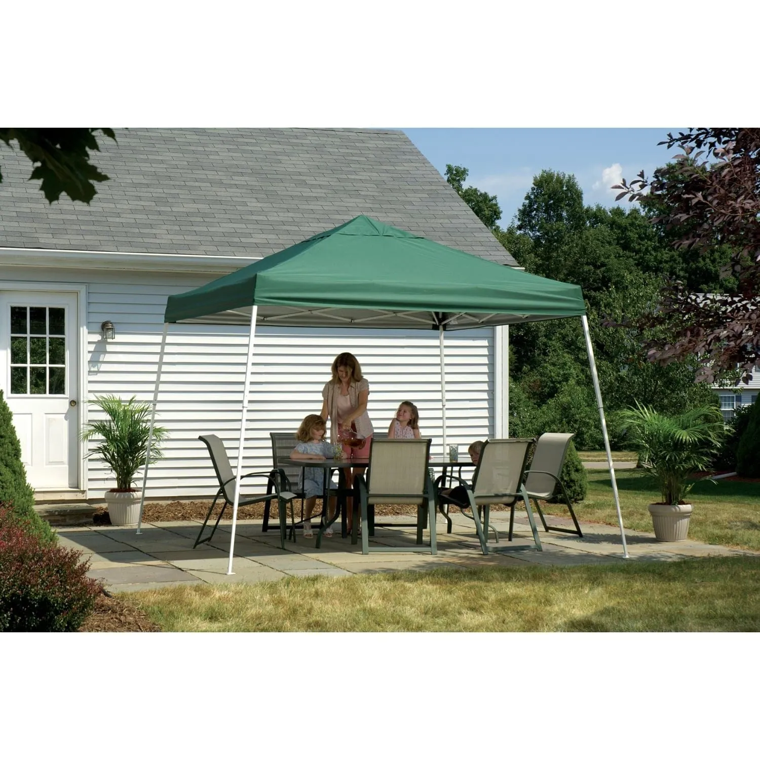 ShelterLogic | Pop-Up Canopy HD - Slant Leg 12 x 12 ft. Green