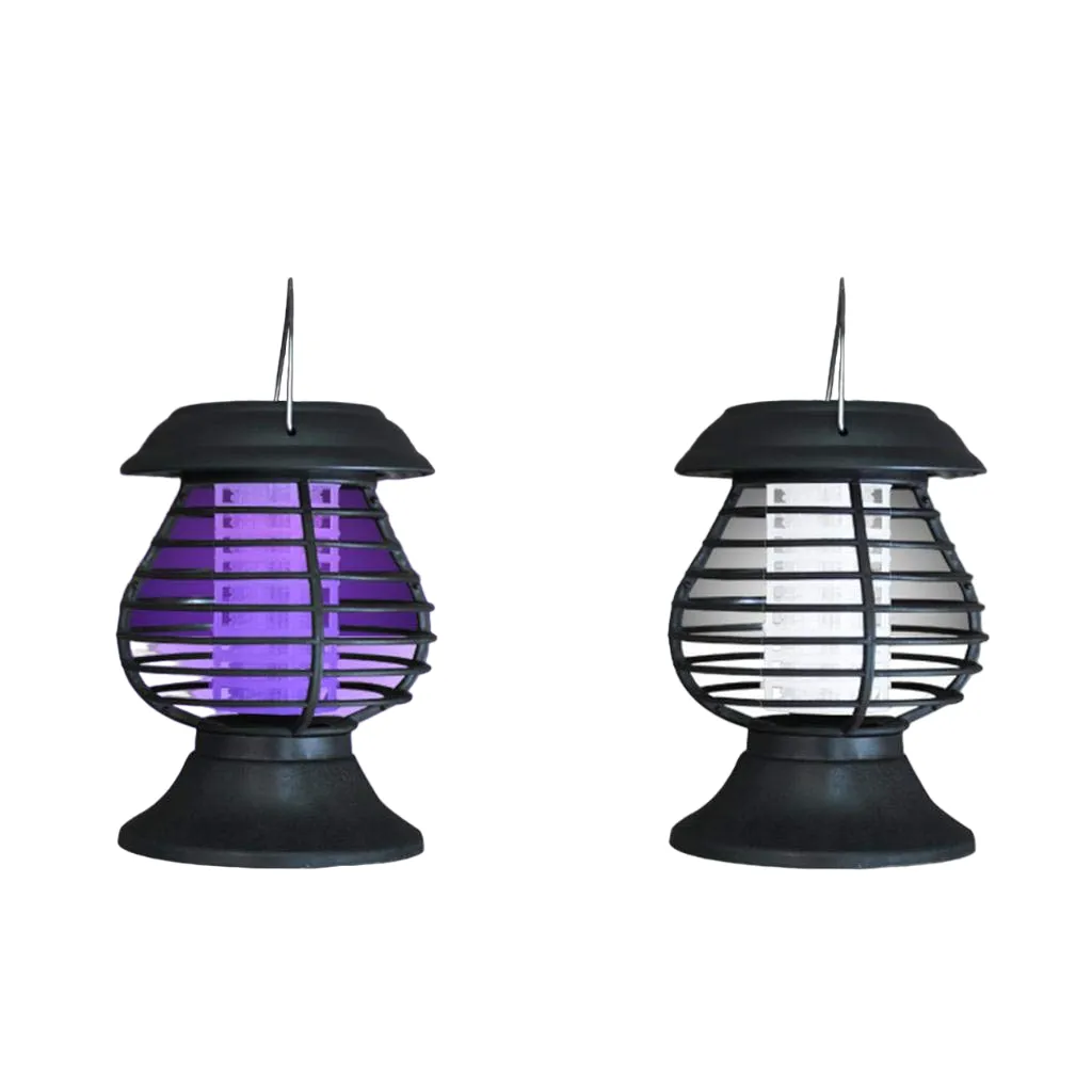 Solar Power LED Light Garden Mosquito Zapper Lantern