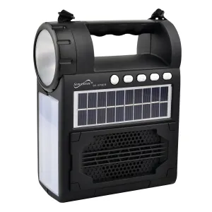 Supersonic Solar Power Speaker with FM Radio / Flashlight / Lantern