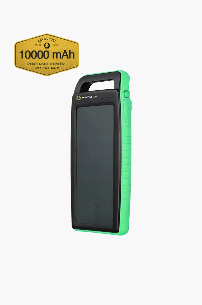 Survival 10K Powerbank 10,000mAh with Solar Charger and Light