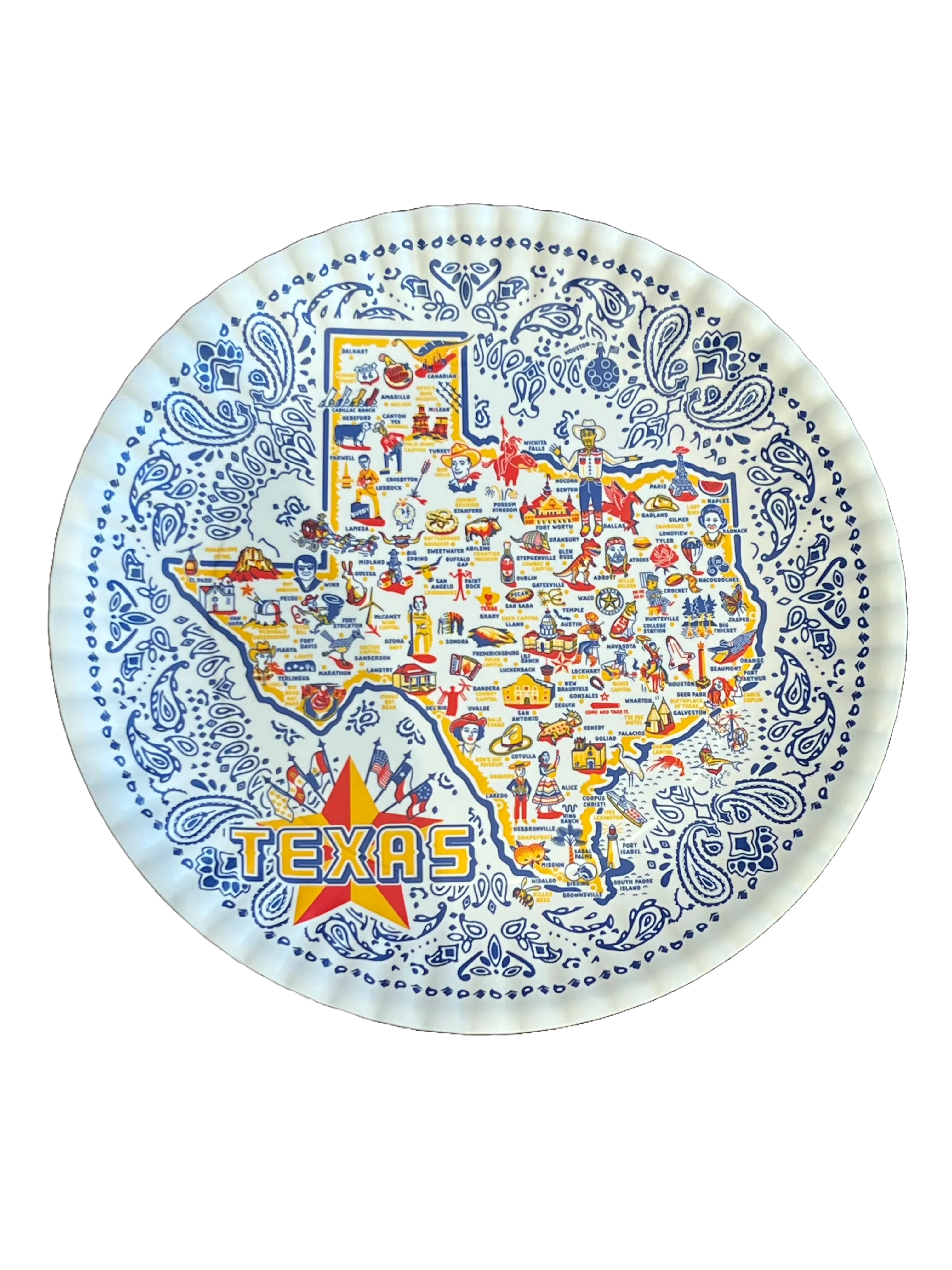 Texas "Paper" Platter 16"