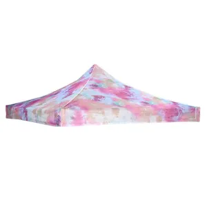 TheLAShop 10x10 Pop Up Canopy Replacement Tie-dyed Pink (9'7"x9'7")