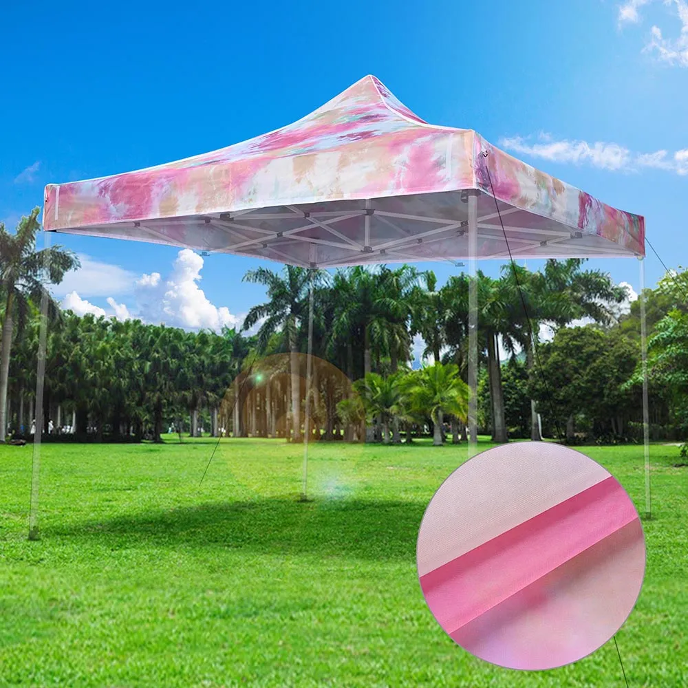 TheLAShop 10x10 Pop Up Canopy Replacement Tie-dyed Pink