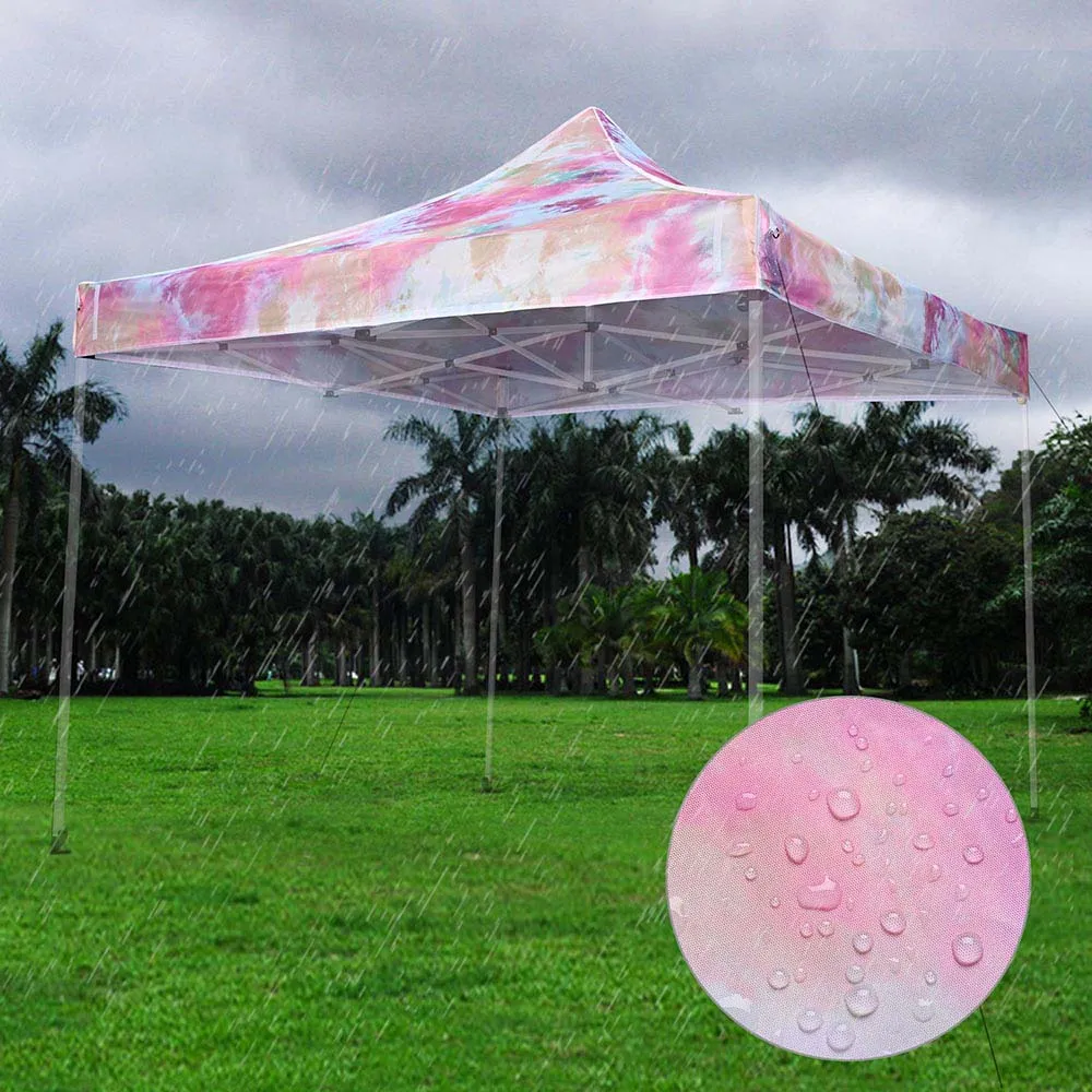 TheLAShop 10x10 Pop Up Canopy Replacement Tie-dyed Pink