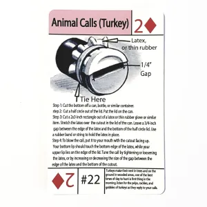 Tip Card #22 Making a Turkey Call: Diy Turkey Call Making Kit