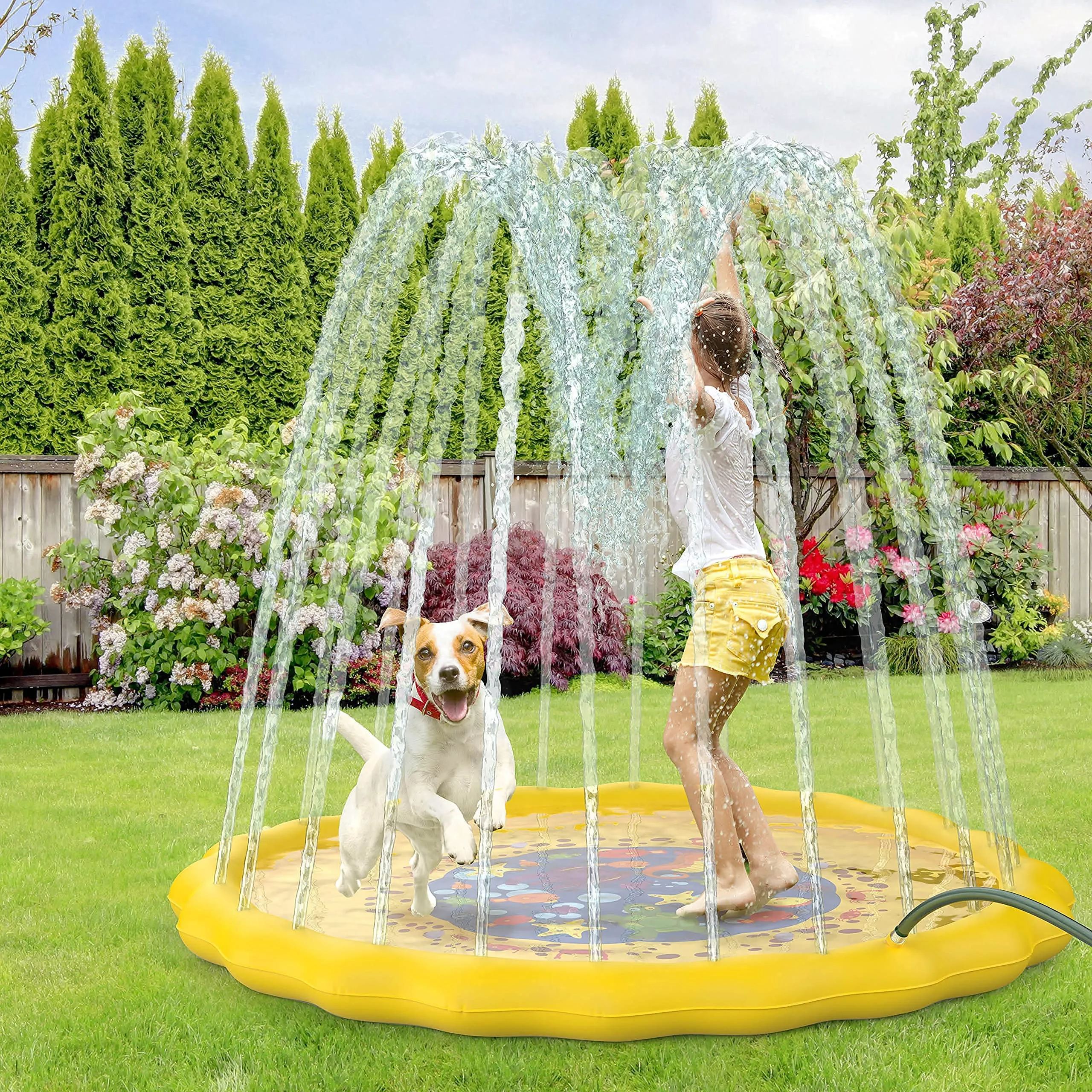 Water Sprinkler Splashpad For Kids Play Mat Outdoor Water Summer Toys Inflatable