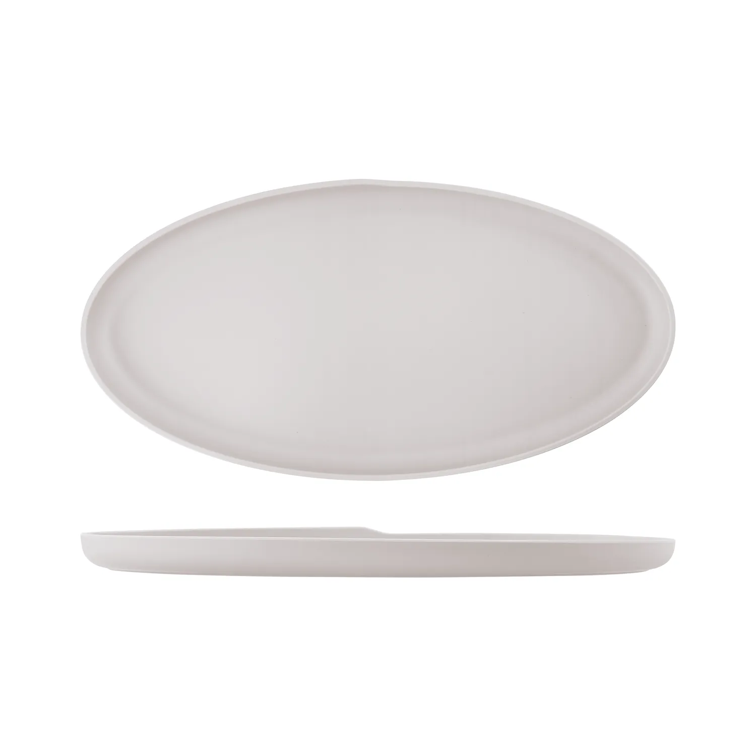 White Copenhagen Oval Melamine Dish 55 x 27.5cm - Pack 1