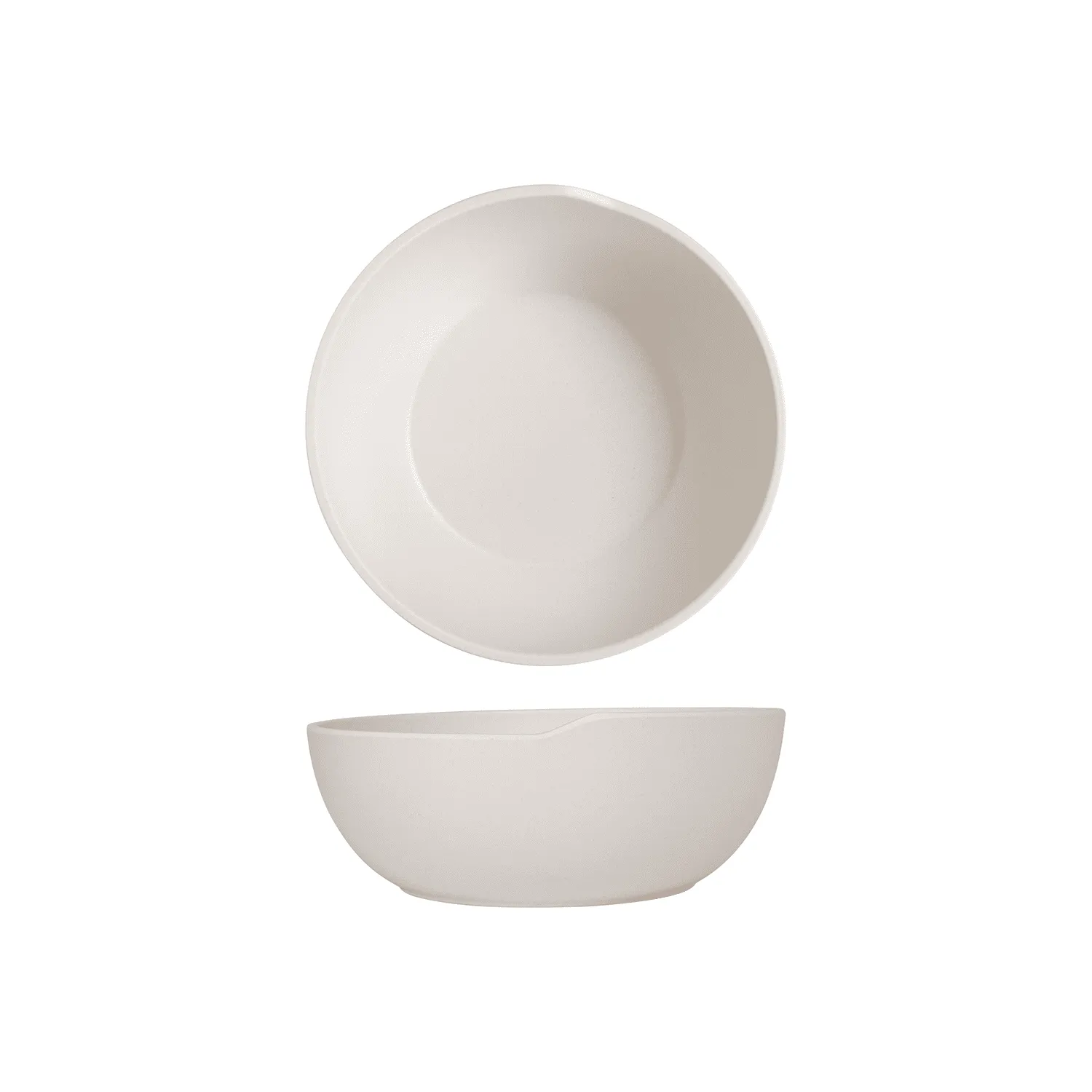 White Copenhagen Round Melamine Bowl 20 x 7.5cm - Pack 6