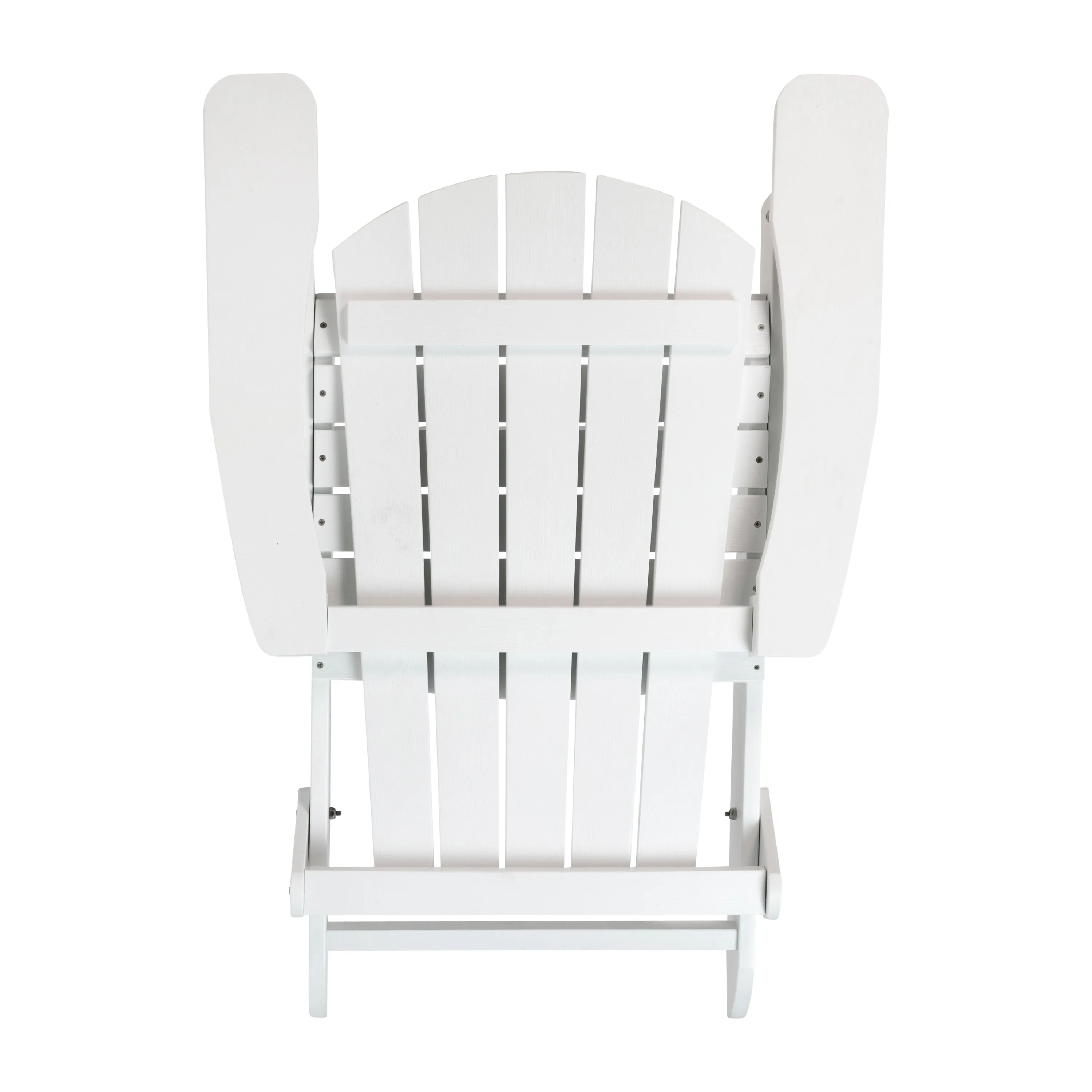 White Folding Adirondack Chair JJ-C14505-WH-GG