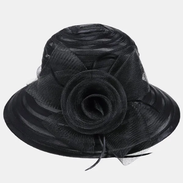 Women Kentucky Derby Church Cloche Hat  S017