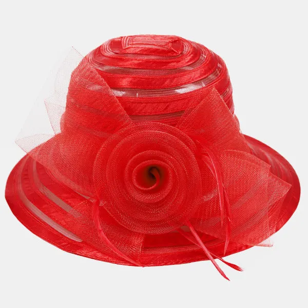 Women Kentucky Derby Church Cloche Hat  S017