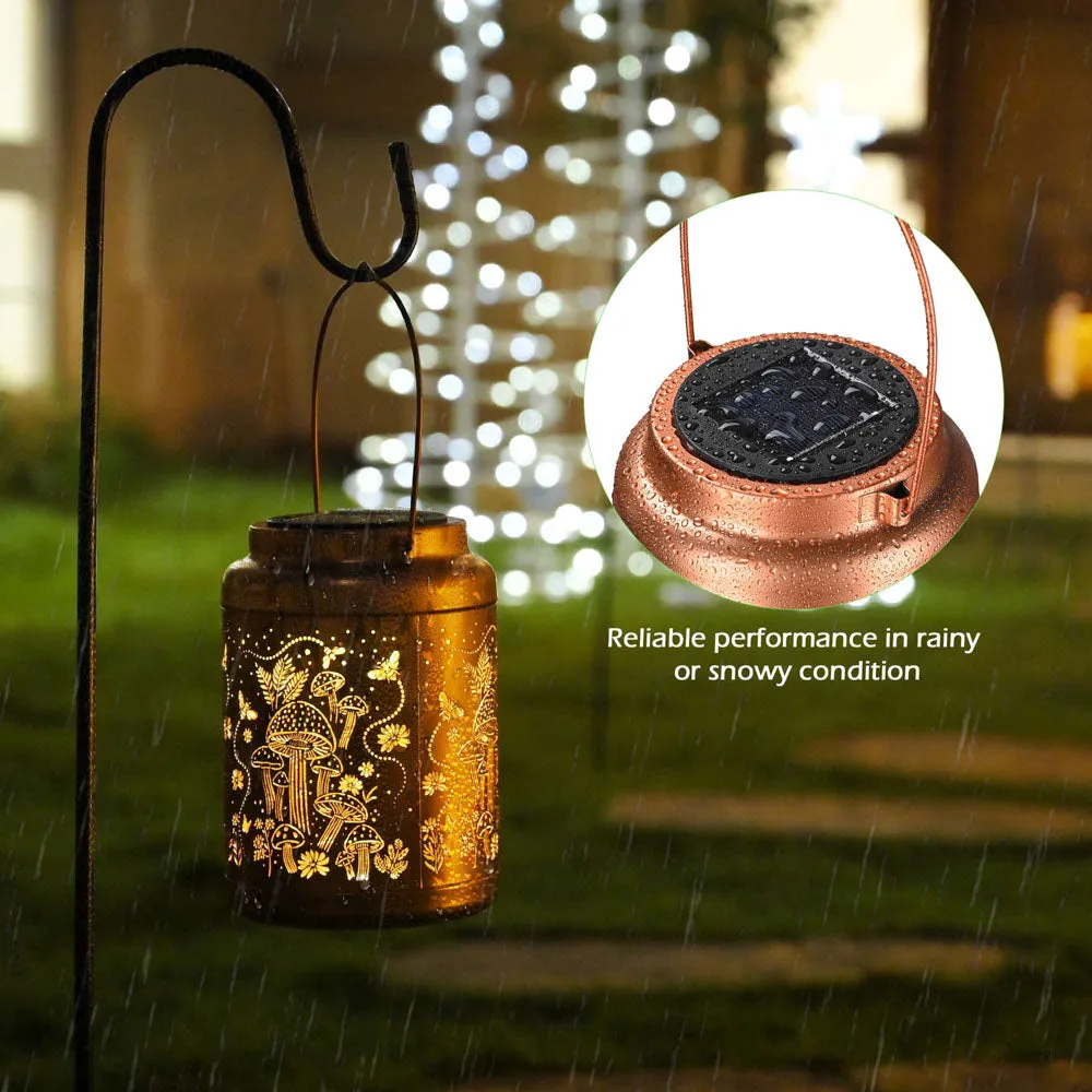 Yescom Outdoor Solar Lanterns Waterproof 2ct/pk