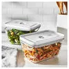 ZWILLING Fresh & Save 2-pc Large Vacuum Container, Glass, Grey